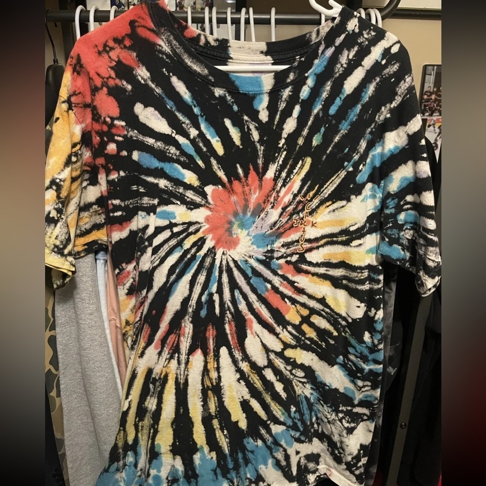 Travis Scott-Highest In The Room-Tie Dye Cactus Jack T-Shirt (Size: XL)